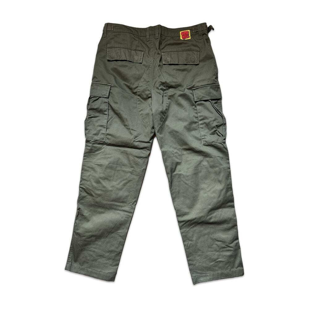 Empyre Baggy Skater Style Cargo Pants - Olive Green - Size 32 - Picture 2 of 6